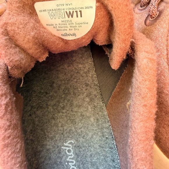 Allbirds Women's Wool Runner Mizzle Sneakers in Mauve - Picture 5 of 7